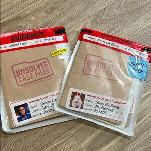 Unsolved Case Files Evidence Packs - Sandra Ivey & Honey the Bunny